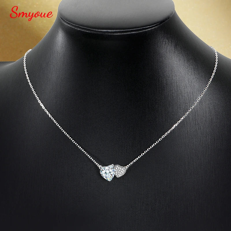 Heart Cut Moissanite Pendant Necklace