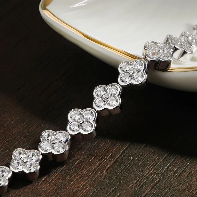 Star Motif Bracelet - 9.25 Silver