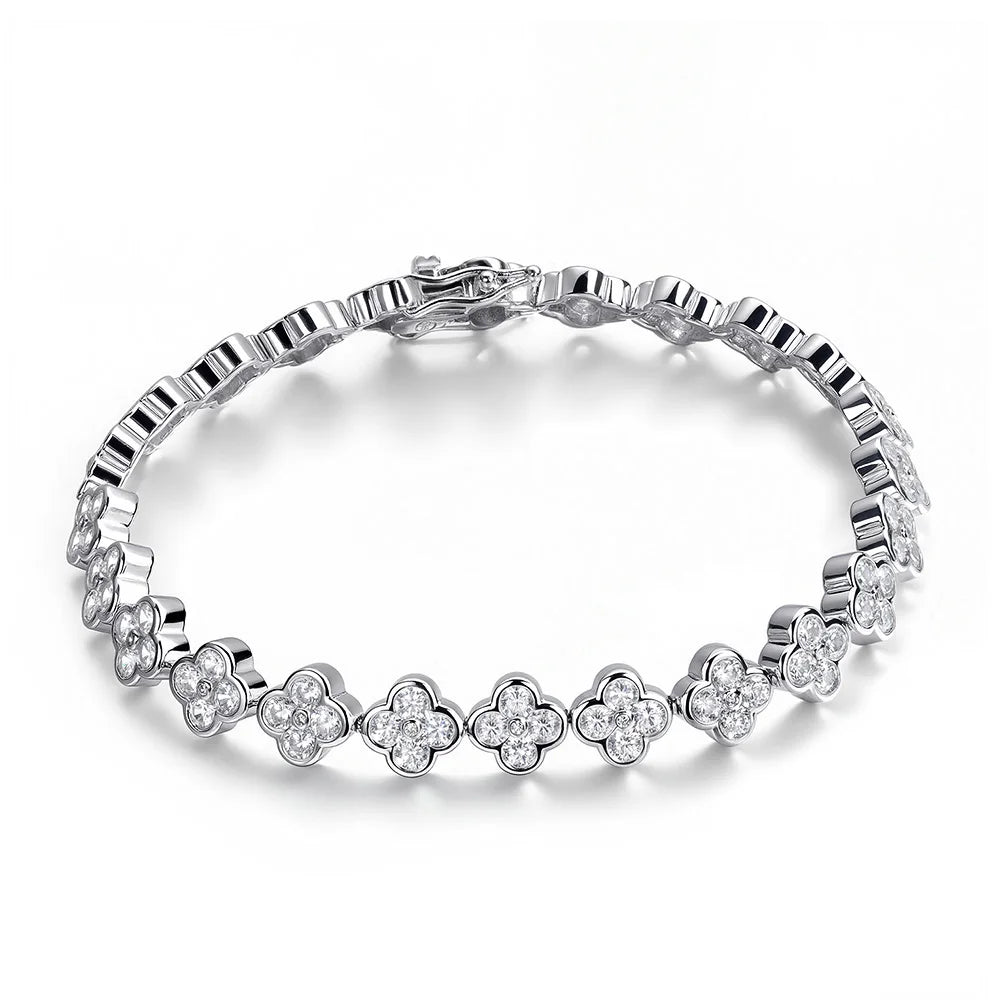 The Clover — Moissanite Tennis Bracelet