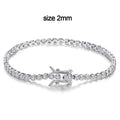 Circular Moissanite Bracelet – 925 Silver