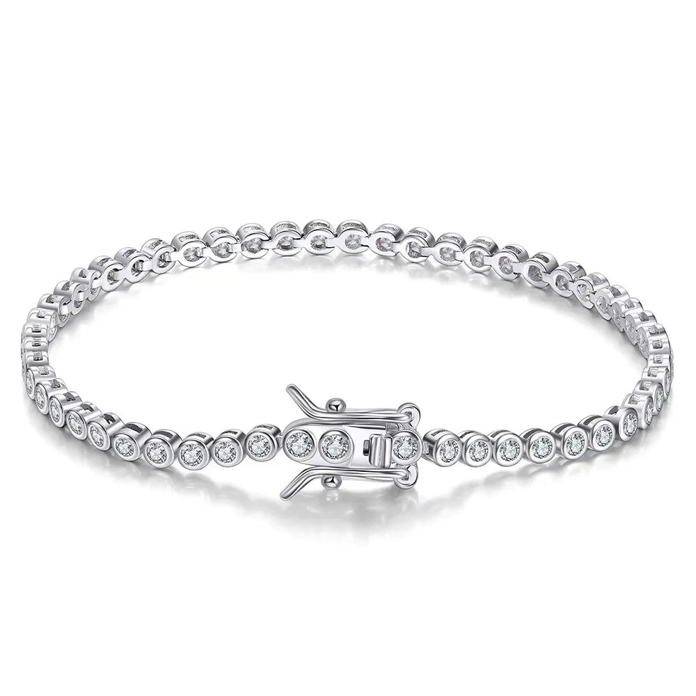 The Halo — Bezel Tennis Bracelet